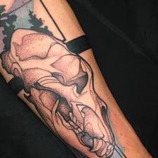 Tattoos - Bear Skull - 114376